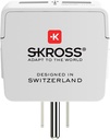 Adapter, Egyesült Államokba utazóknak, USB, földelt, SKROSS