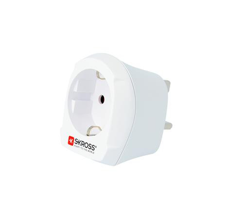 Adapter, Egyesült Királyságba utazóknak, földelt, SKROSS