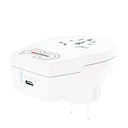 Adapter, Európába utazóknak, USB-C, gyorstöltés, földelt, SKROSS