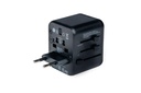 Utazó adapter, univerzális, 2xUSB, VERBATIM "UTA-01"