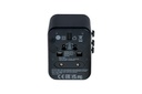 Utazó adapter, univerzális, USB-A(QC 3.0)/USB-C(PD20W)2xUSB, VERBATIM "UTA-02"