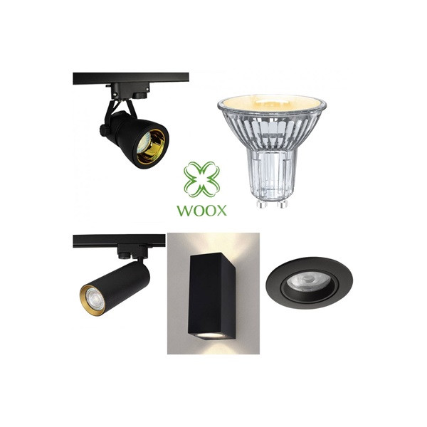 Woox smart home gu10 par16 cct spot led izzó - r5143 (gu10, 4,9w, 470 lumen, warmw2700k/coldw6500k, wi-fi, 15000h)