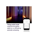 Woox smart home led szalag - r5093 (5 m, 30 led/m, adapter, színes rgb+meleg fehér, wi-fi)