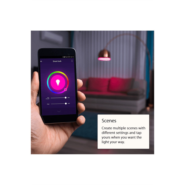 Woox smart led izzó - r4554 (b22, 650lm, rgb+ww 3000k, 30000h, kültéri)