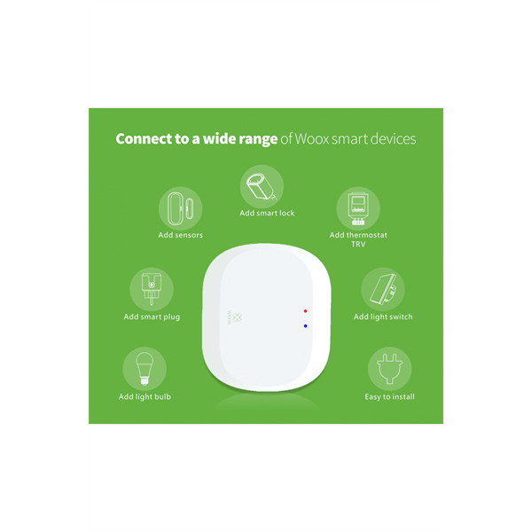 Woox smart zigbee központi hub - r7070 (2.4ghz wi-fi & zigbee 3.0)
