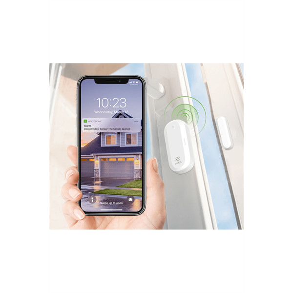 Woox smart zigbee nyitásérzékelő - r7047 (ajtó/ablaknyitás érzékelés, 2xcr2032, zigbee 3.0)