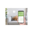 Woox smart zigbee páratartalom és hőmérséklet érzékelő - r7048 (1xcr2032, zigbee 3.0, beltéri)