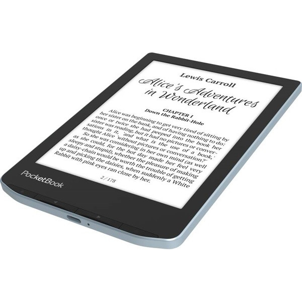 Pocketbook e-reader - pb629 verse bright blue (6"e ink carta, cpu: 1ghz,512mb,8gb,1500mah, wifi,msd, kép megvilágítás)