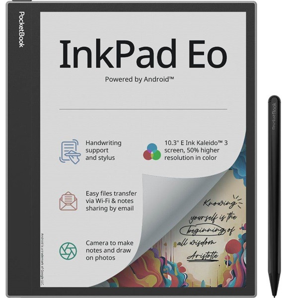 Pocketbook e-reader pb1042-m-ww inkpad  eo szürke (10,3" e-ink kaleido, auto. háttérv., 2,3ghz,64gb,4000mah,wifi, bt)