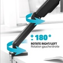 Advance monitor asztali konzol - ergomount dual (17-32", max.: 2x9kg, dönthető, forgatható, gázrugó, fekete)