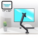 Advance monitor asztali konzol - ergomount single (17-32", max.: 9kg, dönthető, forgatható, gázrugó, fekete)