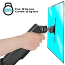 Advance monitor asztali konzol - ergomount xtrem (17-45", max.: 15kg, dönthető, forgatható, gázrugó, fekete)
