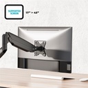 Advance monitor asztali konzol - ergomount xtrem (17-45", max.: 15kg, dönthető, forgatható, gázrugó, fekete)