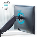 Advance monitor asztali konzol - ergomount xtrem (17-45", max.: 15kg, dönthető, forgatható, gázrugó, fekete)
