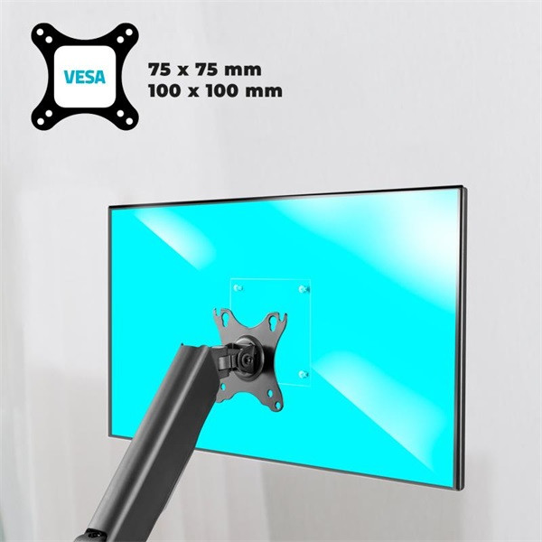 Advance monitor asztali konzol - ergomount xtrem (17-45", max.: 15kg, dönthető, forgatható, gázrugó, fekete)
