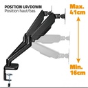 Advance monitor asztali konzol - mecamount dual (17-32", max.: 2x9kg, dönthető, forgatható, fekete)