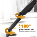 Advance monitor asztali konzol - mecamount dual (17-32", max.: 2x9kg, dönthető, forgatható, fekete)
