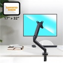 Advance monitor asztali konzol - mecamount single (17-32", max.: 9kg, dönthető, forgatható, fekete)