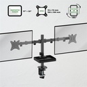 Advance monitor asztali konzol - xtendmounts dual (17-32", max.: 2x9kg, dönthető, forgatható, fekete)