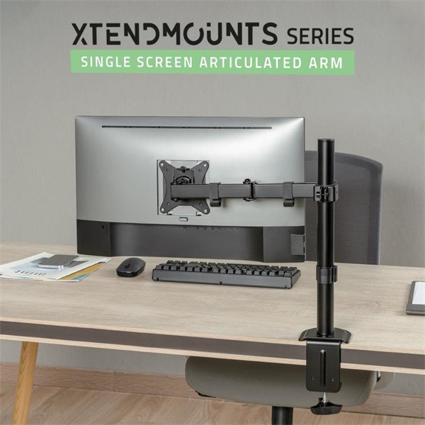 Advance monitor asztali konzol - xtendmounts single (17-32", max.: 9kg, dönthető, forgatható, fekete)