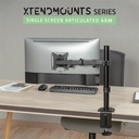 Advance monitor asztali konzol - xtendmounts single (17-32", max.: 9kg, dönthető, forgatható, fekete)
