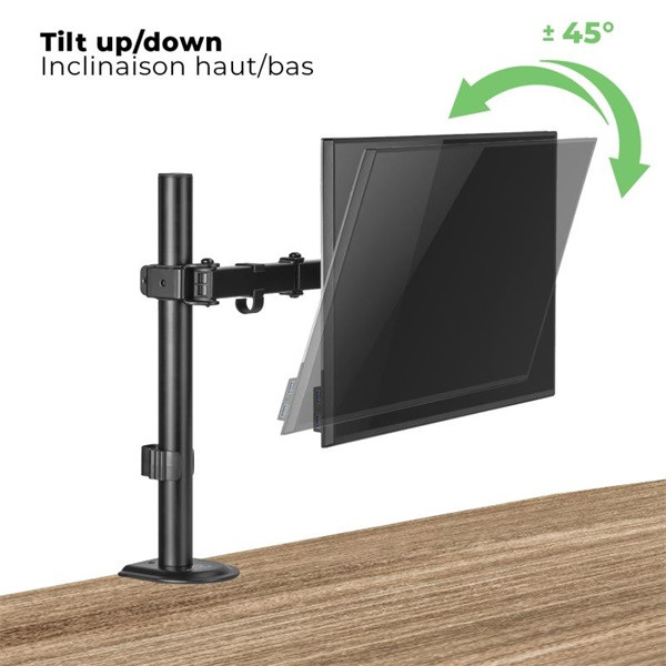 Advance monitor asztali konzol - xtendmounts single (17-32", max.: 9kg, dönthető, forgatható, fekete)