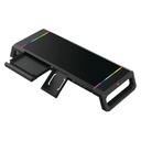 Conceptronic monitor állvány - thorne01b (állítható rgb, 4x usb2.0, beépített fiók, összecsukható, max.: 10kg, fekete)