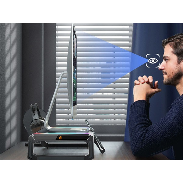Conceptronic monitor állvány - thorne01b (állítható rgb, 4x usb2.0, beépített fiók, összecsukható, max.: 10kg, fekete)