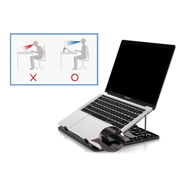 Conceptronic notebook állvány - thana03b (max.: 15,6", állítható magasság, max.: 50kg, fekete)