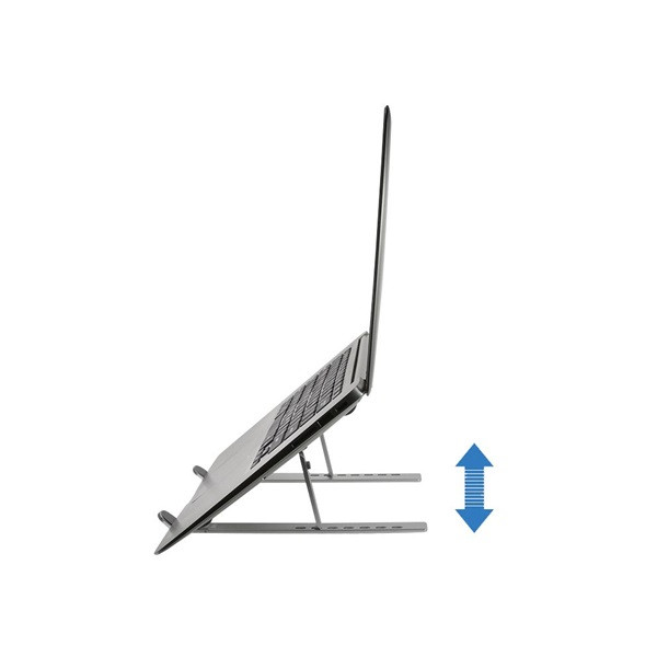Conceptronic notebook állvány - thana04s (max.: 15,6", állítható magasság, összecsukható, max.: 50kg, szürke)