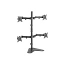 Equip monitor asztali állvány - 650127 (17"-32", 4 monitor, dönthető, forgatható, állítható magasság, max.:4x9kg,fekete)