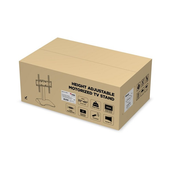 Equip monitor asztali állvány - 650610 (32"-65", 1 kijelző, motoros állítható magasság: 718-1068 mm, max.:50kg, fekete)
