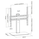 Equip monitor asztali állvány - 650611 (32"-55", 1 kijelző, forgatható, állítható magasság, max.:40kg, fekete)