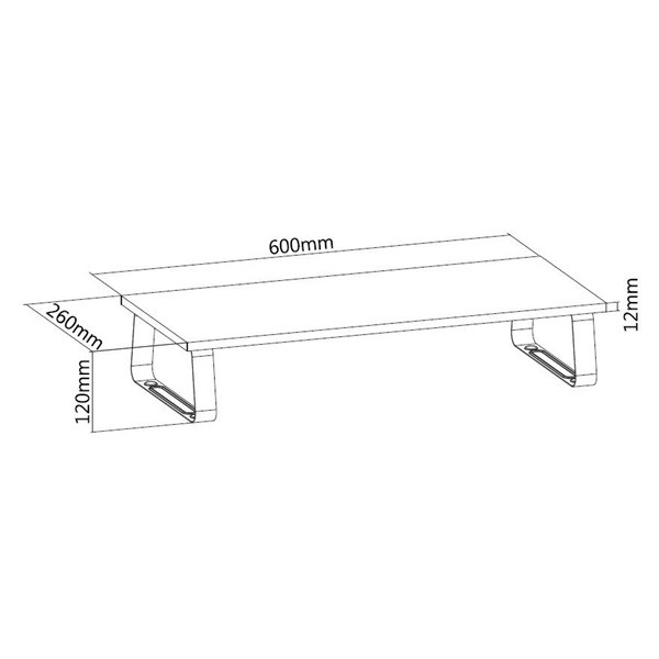 Equip monitor asztali állvány - 650880 (csúszásmentes, max.: 20kg, acél, fekete)