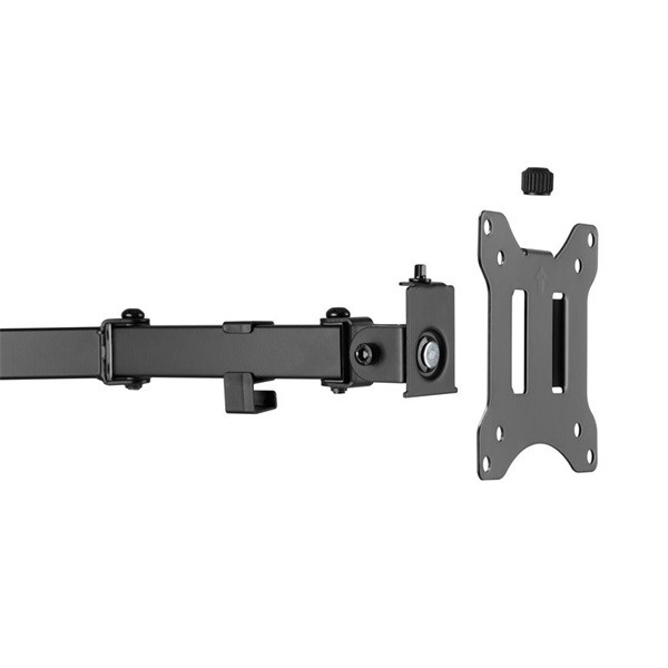 Equip monitor asztali konzol - 650123 (17"-32",2 monitor,dönthető, forgatható, max.: 2x 8kg, fekete)