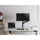 Equip monitor asztali konzol - 650132 (13"-32",1 monitor, dönthető, forgatható, állítható magasság, max.: 9kg, fekete)