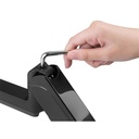 Equip monitor asztali konzol - 650132 (13"-32",1 monitor, dönthető, forgatható, állítható magasság, max.: 9kg, fekete)
