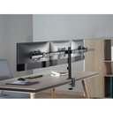 Equip monitor asztali konzol - 650158 (13"-27", 3 monitor, dönthető, forgatható, állítható magasság max.: 3x7kg, fekete)