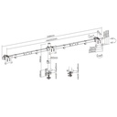 Equip monitor asztali konzol - 650158 (13"-27", 3 monitor, dönthető, forgatható, állítható magasság max.: 3x7kg, fekete)