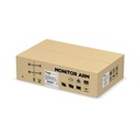 Equip monitor asztali konzol - 650159 (13"-27", 4 monitor, dönthető, forgatható, állítható magasság, max.:4x9kg, fekete)