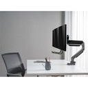 Equip monitor asztali konzol - 650162 (17"-27", 3 monitor, dönthető, forgatható, max.: 3x6kg, fekete/ezüst)