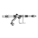 Equip monitor asztali konzol - 650162 (17"-27", 3 monitor, dönthető, forgatható, max.: 3x6kg, fekete/ezüst)