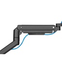 Equip monitor asztali konzol - 650180 (17"-49", 1 monitor, dönthető, forgatható, max.: 20kg, fekete)