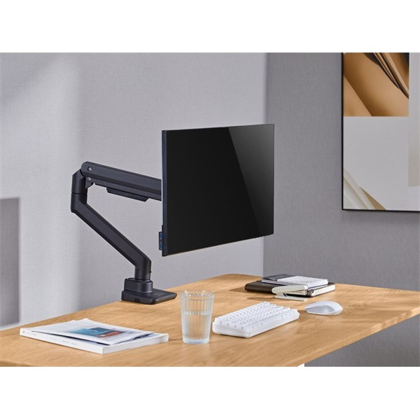 Equip monitor asztali konzol - 650180 (17"-49", 1 monitor, dönthető, forgatható, max.: 20kg, fekete)