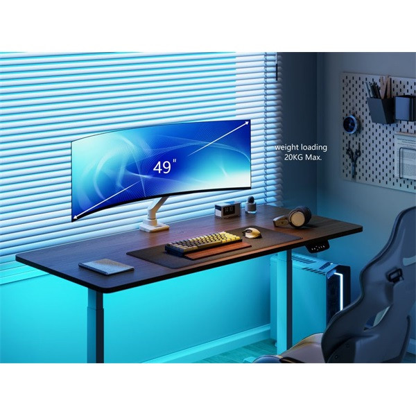 Equip monitor asztali konzol - 650181 (17"-49", 1 monitor, dönthető, forgatható, max.: 20kg, fehér)