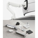 Equip monitor asztali konzol - 650181 (17"-49", 1 monitor, dönthető, forgatható, max.: 20kg, fehér)
