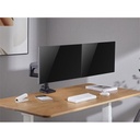 Equip monitor asztali konzol - 650182 (17"-35", 2 monitor, dönthető, forgatható, max.: 2x20kg, fekete)