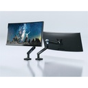 Equip monitor asztali konzol - 650184 (17"-35", 1 monitor, dönthető, forgatható, max.: 10,5kg, fekete)