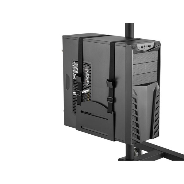 Equip munkaállomás állvány - 650171 (17"-32", 1 monitor, dönthető, forgatható, gurulós, max.: 8kg, fekete)