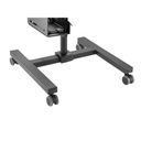 Equip munkaállomás állvány - 650171 (17"-32", 1 monitor, dönthető, forgatható, gurulós, max.: 8kg, fekete)